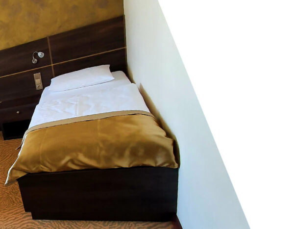 Room with a twin bed