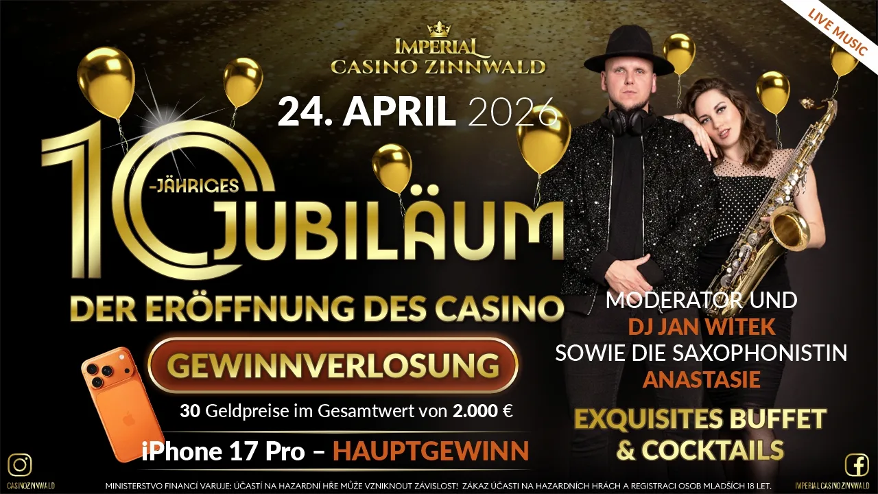 10. VÝROČÍ OTEVŘENÍ CASINA